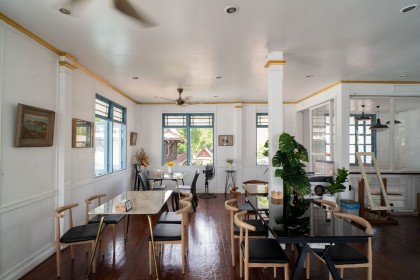 Sushina Cafe คาเฟ่สไตล์ญี่ปุ่น บ้าน 100 ปี วิวแม่น้ำเจ้าพระยา สะพานซังฮี้