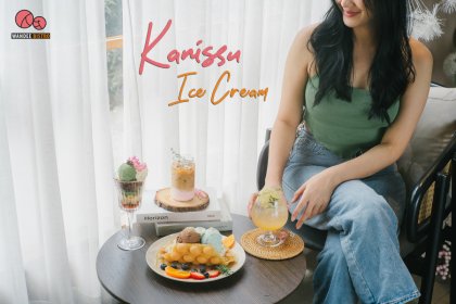 Kanissu.icecream เติมเต็มความสุขที่ คาเฟ่ไอศกรีมสุดคิวท์ นนทบุรี  