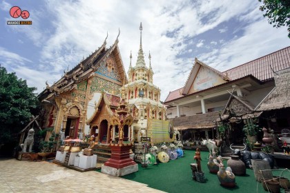 วัดศรีมงคล (ก๋ง) สักการะหลวงปู่ก๋ง ชมวิวทุ่งนาเขียวขจี และทิวเขาดอยภูคา 