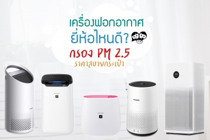เครื่องฟอกอากาศ ยี่ห้อไหนดี ที่กรอง PM 2.5 ได้ และราคาสบายกระเป๋า