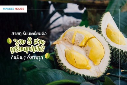 สายทุเรียนเตรียมตัว รวม 8 สวนทุเรียนบุฟเฟ่ต์ กินฟินๆ อิ่มจนจุก