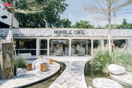 Marble cafe คาเฟ่หินอ่อนสุดอลัง จุดเช็คอินใหม่ย่านศรีนครินทร์