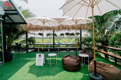 Langbaan 88 คาเฟ่วิวทุ่งนา ย่านปทุม บรรยากาศร่มรื่นชิลๆ 