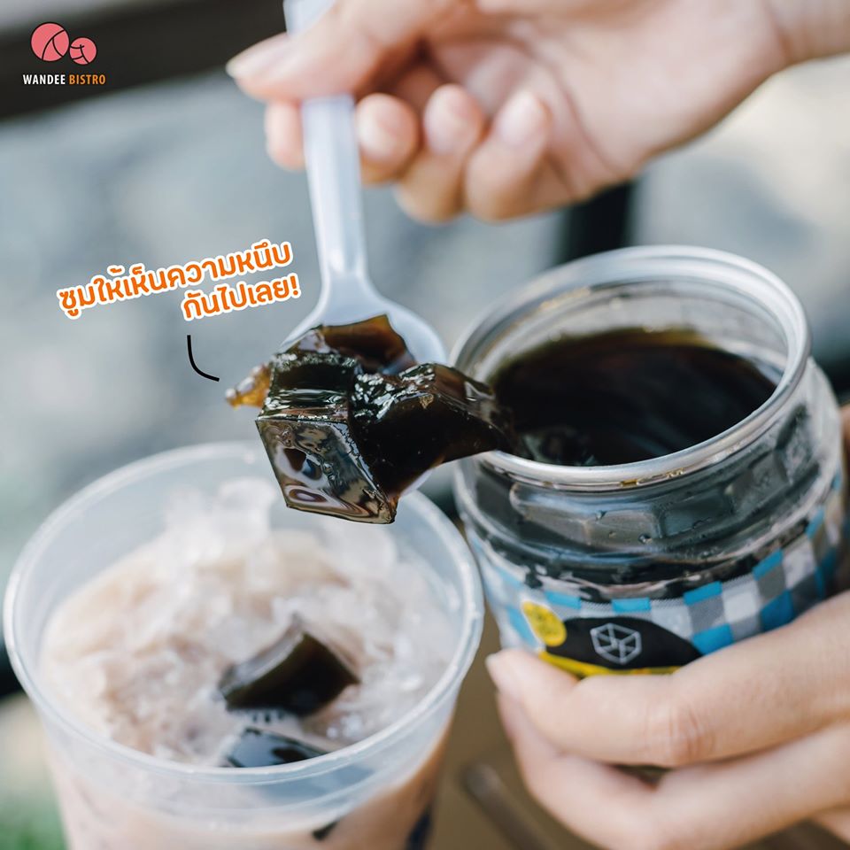 เฉาก๊วยโอวัลตินนมสด แค่ 3 ขั้นตอน ทำเองง่ายๆ แต่อร่อยมากๆ