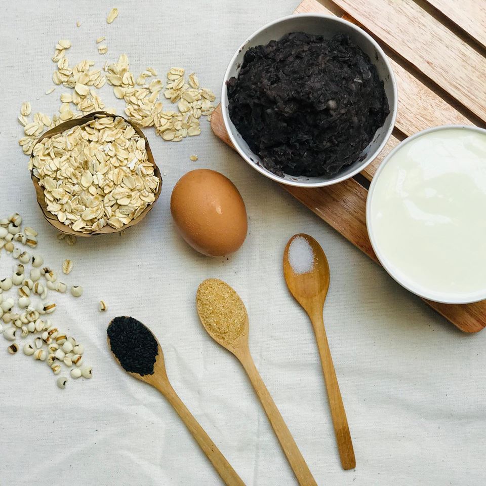 แจกสูตร มัฟฟินข้าวโอ๊ตธัญพืชไส้ถั่วดำ (หม้ออบลมร้อน)