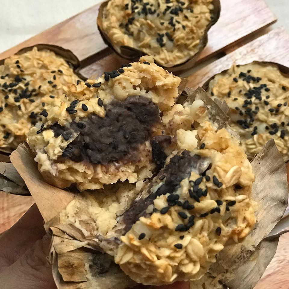 แจกสูตร มัฟฟินข้าวโอ๊ตธัญพืชไส้ถั่วดำ (หม้ออบลมร้อน)