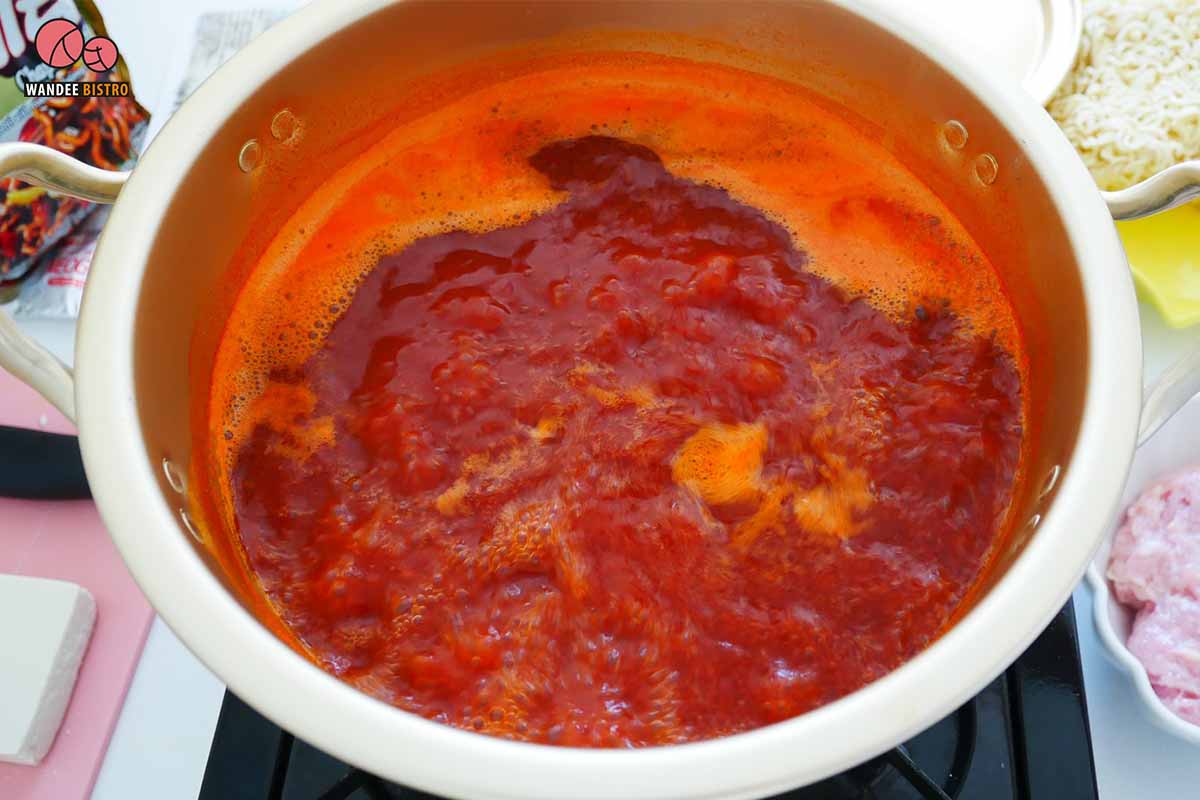 ซุปเต้าหู้ มาม่าเกาหลี สูตรอาหาร By Ying Happykulchaya