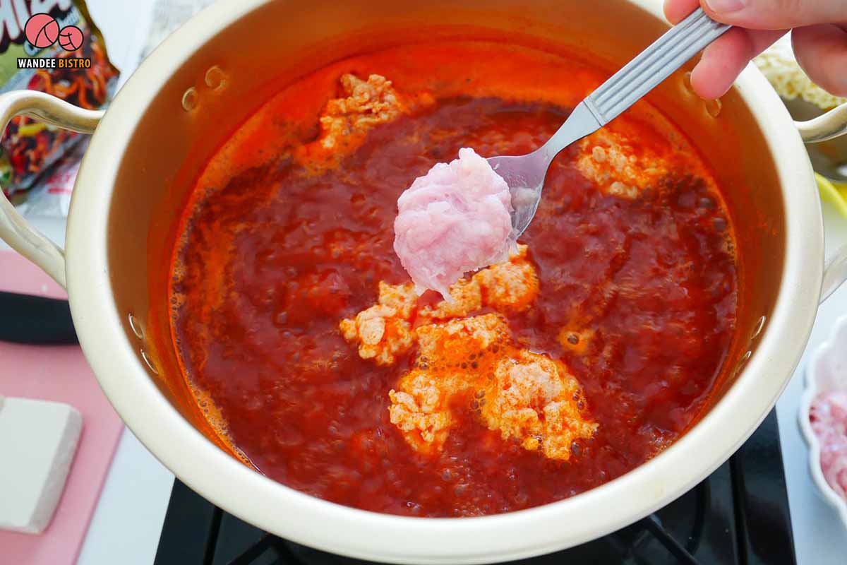 ซุปเต้าหู้ มาม่าเกาหลี สูตรอาหาร By Ying Happykulchaya