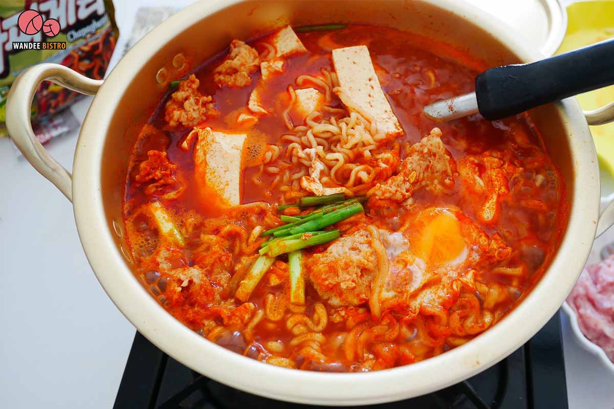 ซุปเต้าหู้ มาม่าเกาหลี สูตรอาหาร By Ying Happykulchaya