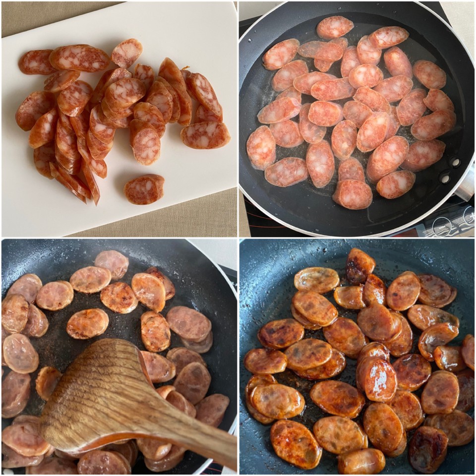 กุนเชียงทอดน้ำ เทคนิคโบราณประหยัดน้ำมัน เพิ่มความฉ่ำเงาน่ากิน