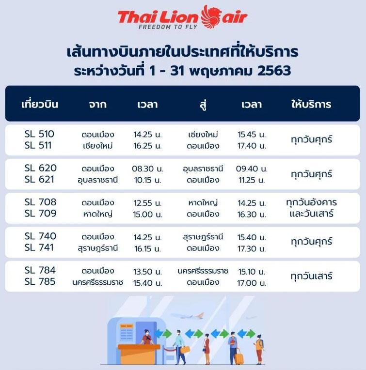ไทยไลอ้อน แอร์ จัดโปรฯ โหลดฟรี กระเป๋า 20 ก.ก. ตั๋วเริ่มต้น 1,200 / เที่ยว ไทยไลอ้อน แอร์ จัดโปรฯ โหลดฟรี กระเป๋า 20 ก.ก. ตั๋วเริ่มต้น 1,200 / เที่ยว