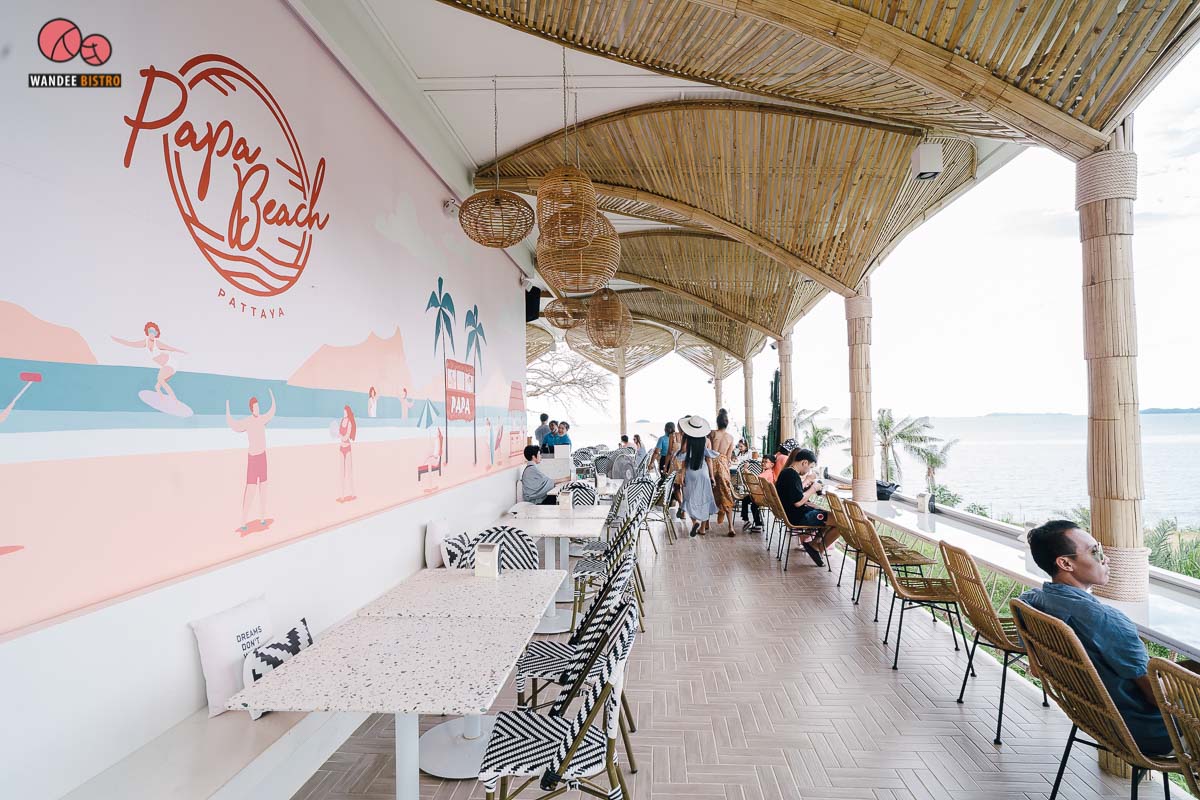 Papa Beach Pattaya คาเฟ่สไตล์บาหลีริมหาดพัทยา