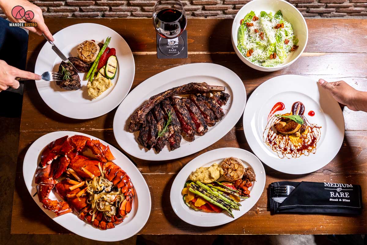 สเต๊กพรีเมียมรสชาติเยี่ยมที่ Medium Rare & Wine